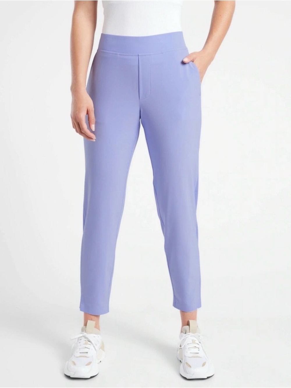 Athleta Brooklyn Ankle Pant Victorian Periwinkle SIZE 2 Travel Casual Work